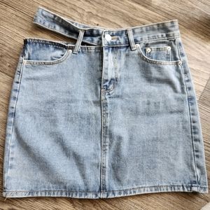 Conscious Coterie Denim Mini Skirt